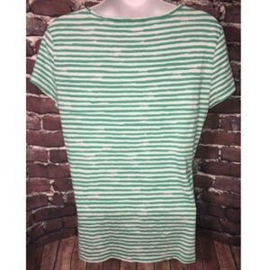 Ann Taylor Tops - Ann Taylor Blouse Size L Short Sleeve Striped Ann Taylor Tops - Ann Taylor Blouse Size L Short Sleeve Striped
